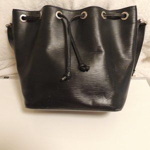 Louis Vuitton Black Epi Noe Bucket Bag